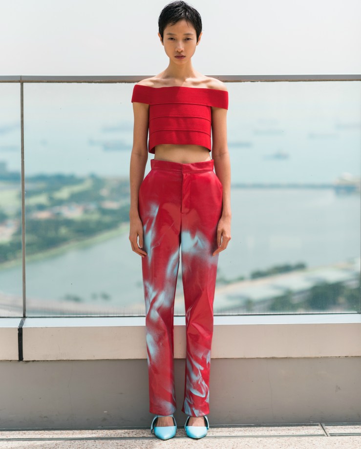 helsinki now finland fashion runway show singapore WOMENSWEAR RED